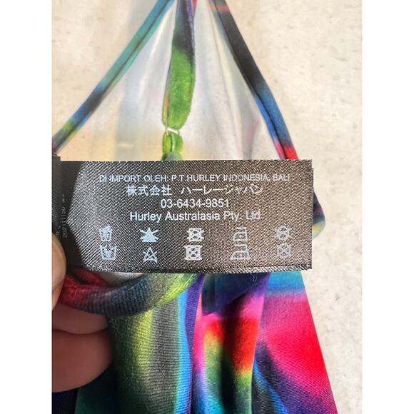 Hurley Nebula Mini-Dress Woman's Medium Multicolor Tye Dye Adjustable Straps - Picture 14 of 16